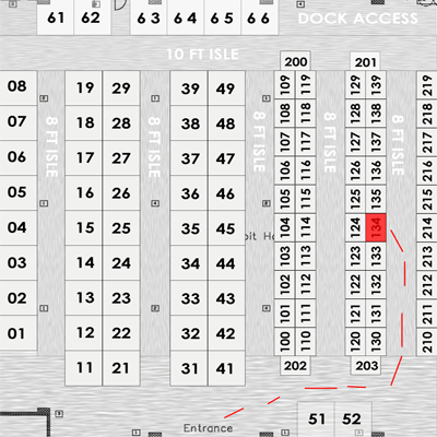 St. Louis Comic Con table layout